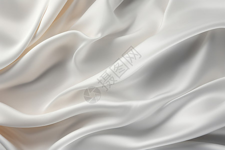 精致华丽的白色丝绸背景图片