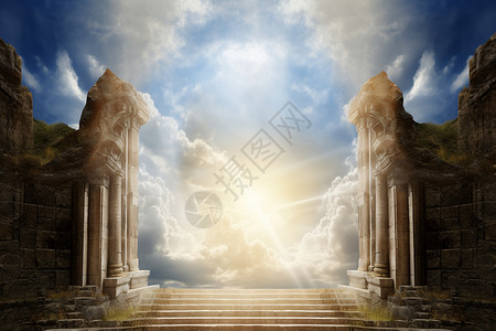 梦幻的天堂之门设计图片