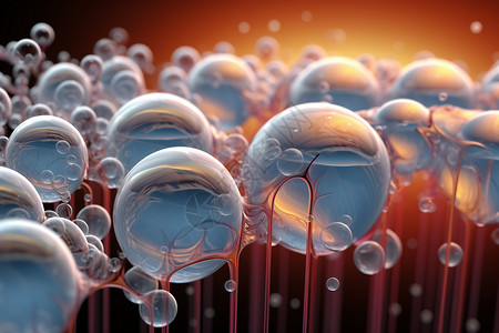 医学研究的细胞质概念图背景图片