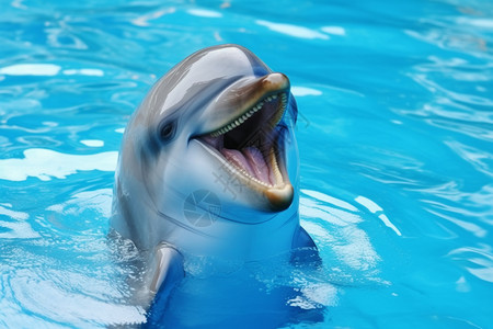 欢乐的海豚背景图片