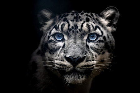 黑暗中的猎豹背景图片