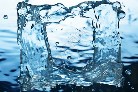蓝色的液体背景背景图片