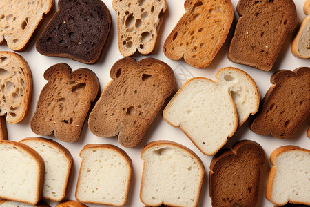 营养的烤面包背景图片