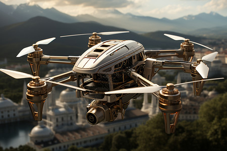 空中创意运输无人机图片