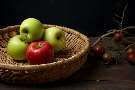 健康饮食的苹果背景图片