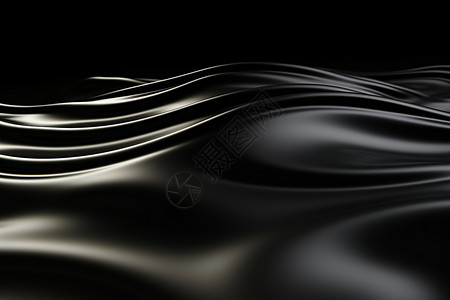 黑色液体流动纹理图片