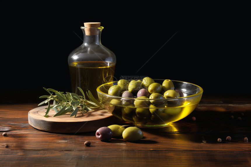 纯植物的橄榄油图片