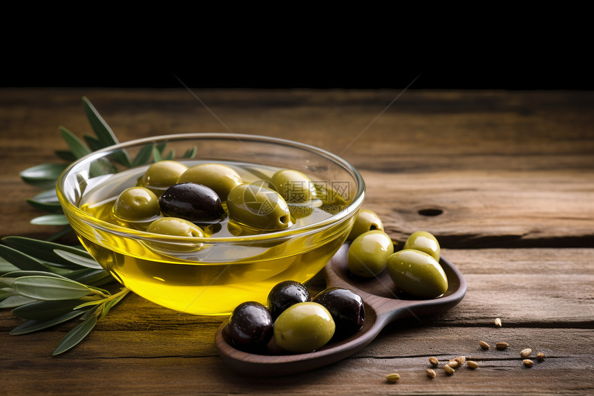 营养丰富的橄榄油图片