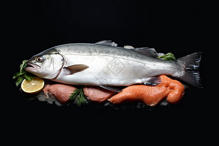 营养丰富的鱼肉图片