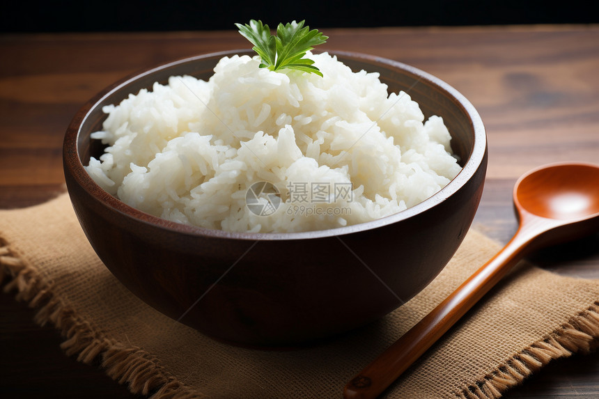 白糙米蒸饭图片