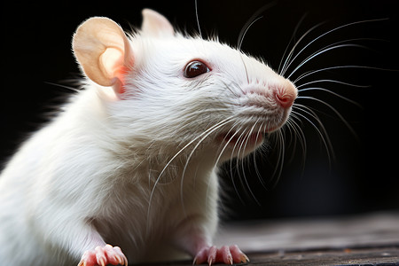 可爱小鼠白色小鼠背景