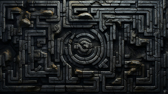 石头纹理迷宫背景图片