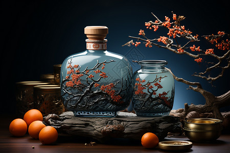 浮木树极简魅力的酒罐设计图片