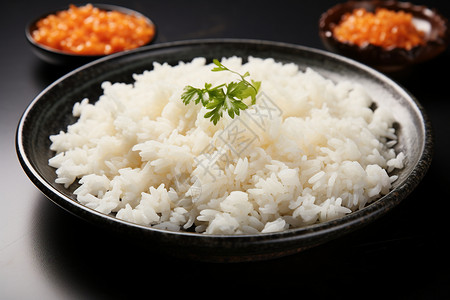香气扑鼻的香米米饭背景图片