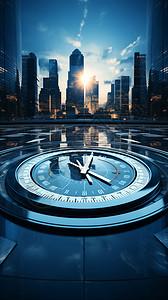 赤道日晷商务钟表建筑设计图片