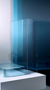 玻璃底座方形底座展示架背景
