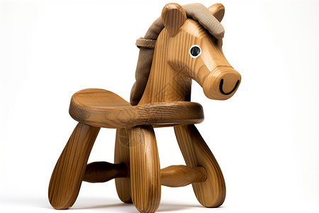 木质座椅木质小马座椅背景