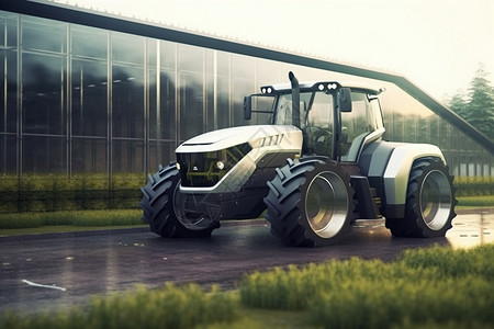 大型拖拉机未来感大型农业设备设计图片