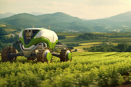 科技感农田播种机器人图片