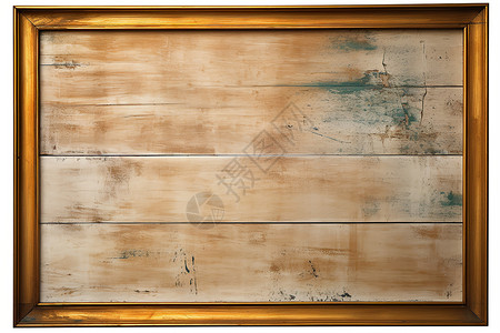 白色背景上的木质纹理相框图片
