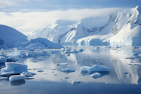 南极晴朗天气全球气候变暖背景