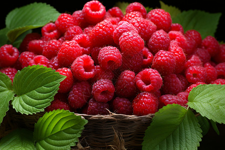 精品树莓背景图片