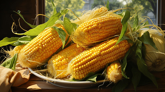 玉米插图图片