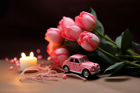 浪漫的鲜花和礼物图片