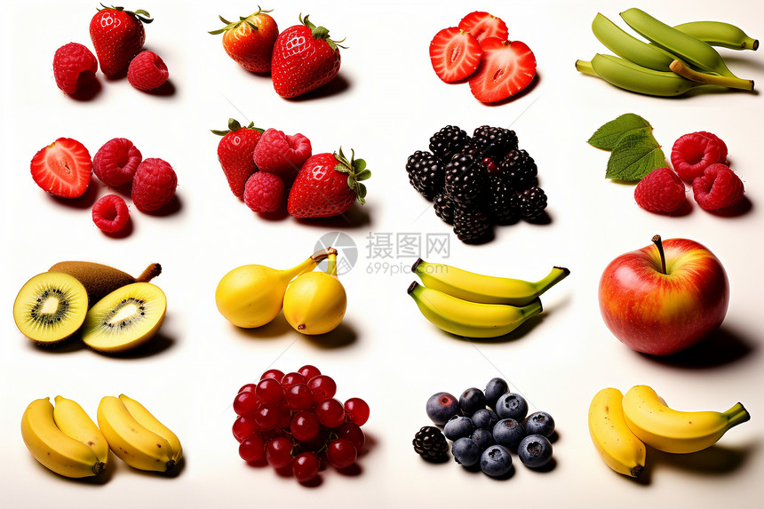 健康饮食的新鲜水果图片