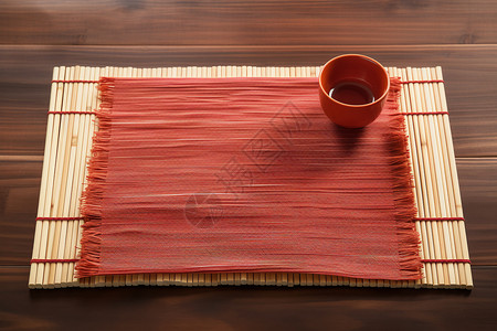中式的厨房餐垫背景图片
