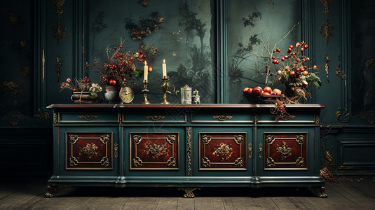 欧式家具橱柜背景图片