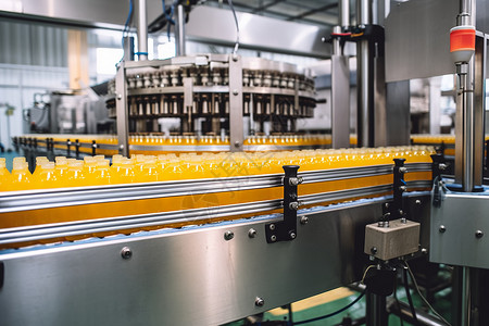 自动化工厂的装置果汁高清图片素材