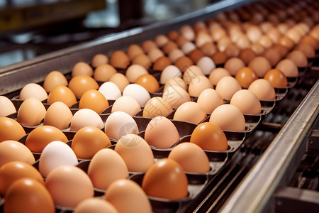 鸡蛋生产养鸡场的鸡蛋背景