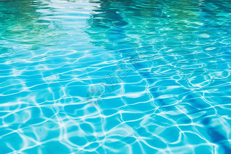 清凉夏日的游泳池背景图片