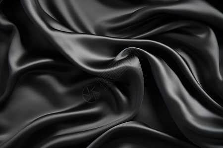 黑色奢华黑色绒面丝绸背景