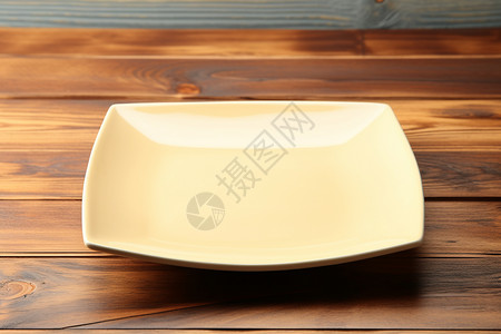 白色空盘子桌上的空盘子背景