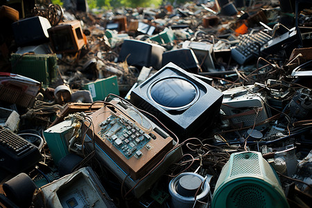 废弃电器老化电子设备回收背景