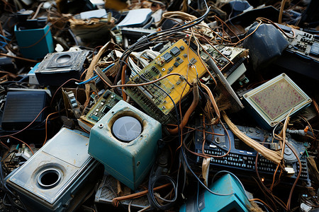 废弃电器废旧电器回收背景