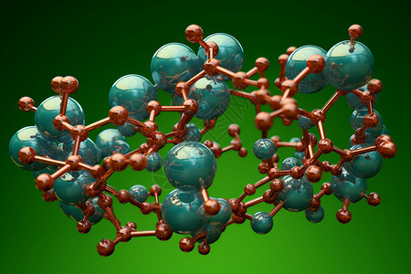 精密的分子模型图片