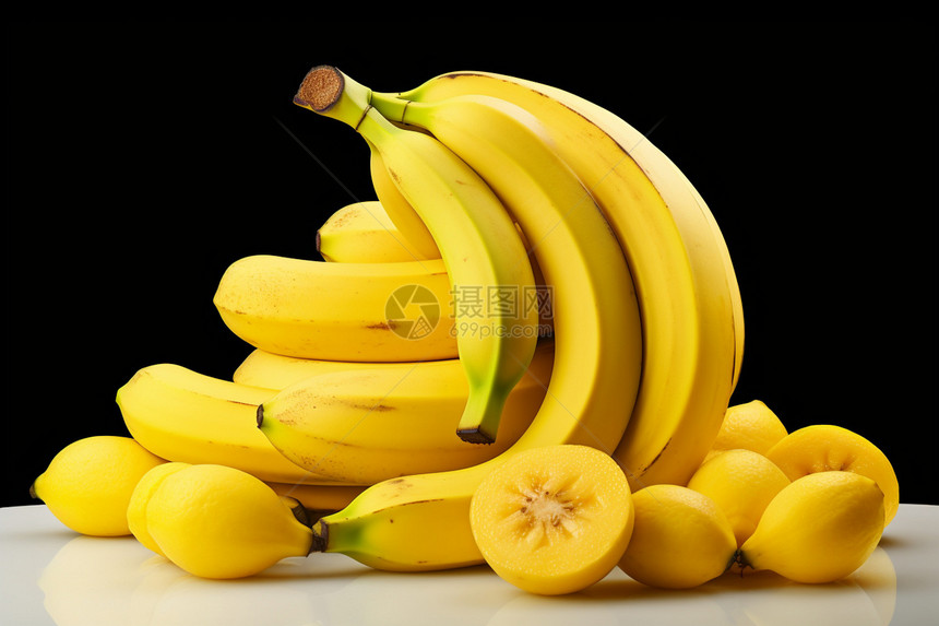 黄色的香蕉图片