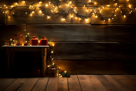 圣诞节的房间背景图片