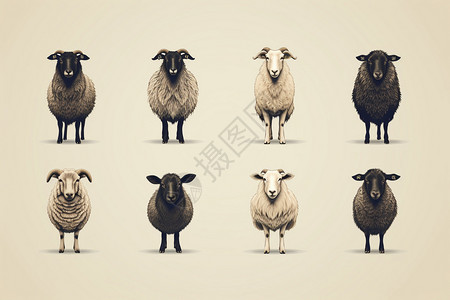 可爱的绵羊图片