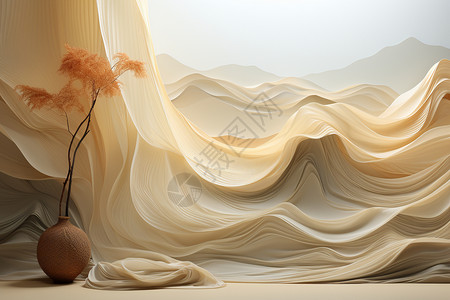 毯子纹理独特柔软的布料背景