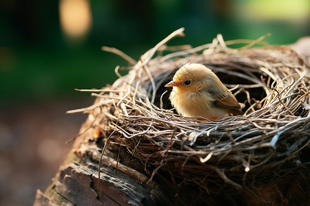自然孵化的小鸟图片