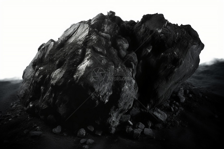 木炭能量岩石图片
