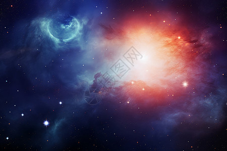 宇宙中的星云背景图片