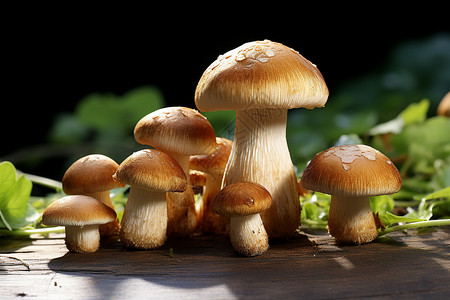新鲜的食材蘑菇图片