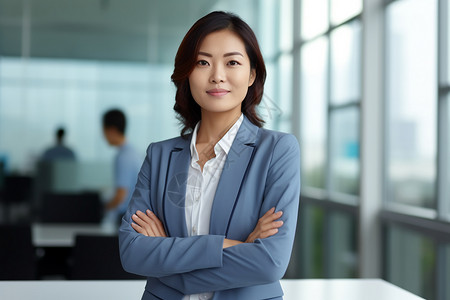 亚洲商业女性背景图片