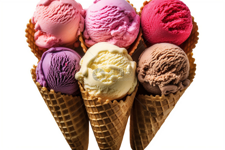 夏日甜蜜冰淇淋图片