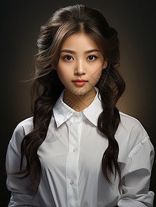 优雅的亚洲女孩图片